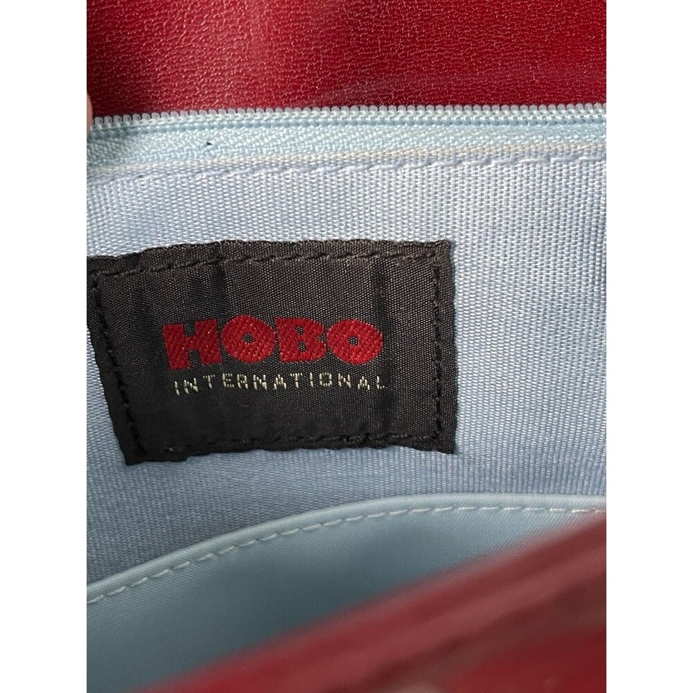 Hobo International Tote Shoulder Bag Purse Red Leather - Picture 7 of 11